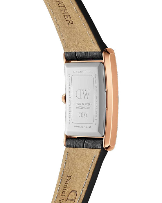 DANIEL WELLINGTON Bound Black Leather Strap