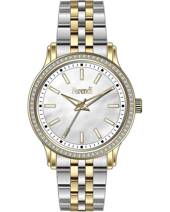 FERENDI Urban Chick Two Tone Stainless Steel Bracelet