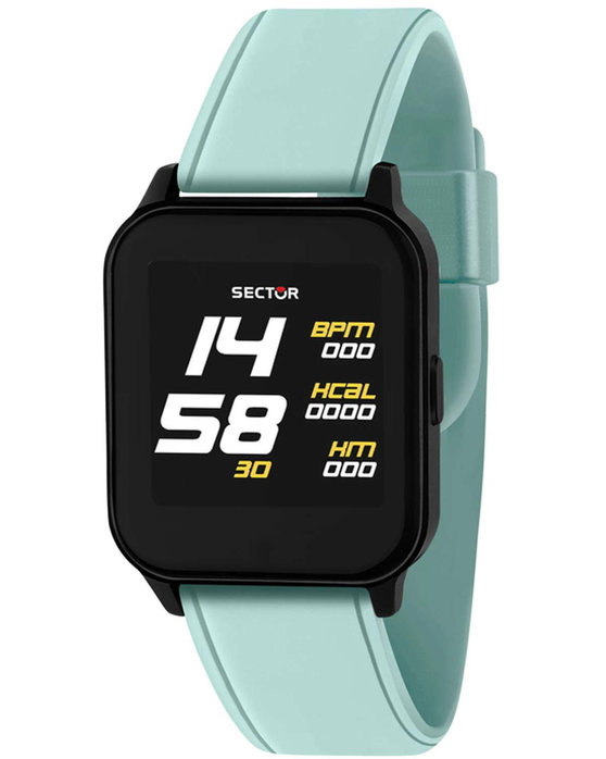 SECTOR S-05 Smartwatch Turquoise Silicone Strap