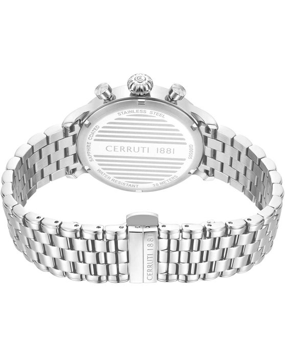 CERRUTI Dervio Chronograph Silver Stainless Steel Bracelet