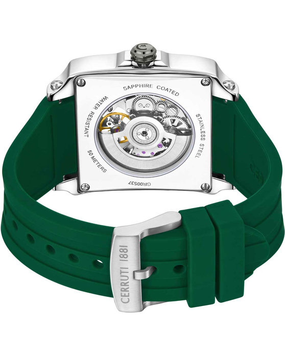 CERRUTI Odissea Automatic Green Silicone Strap