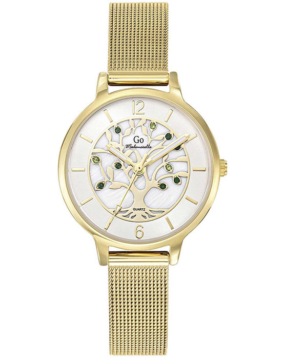 GO Mademoiselle Crystals Gold Stainless Steel Bracelet