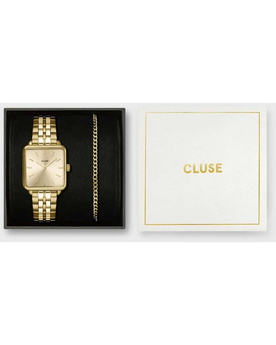 CLUSE La Tetragone Gold Stainless Steel Bracelet Gift Set