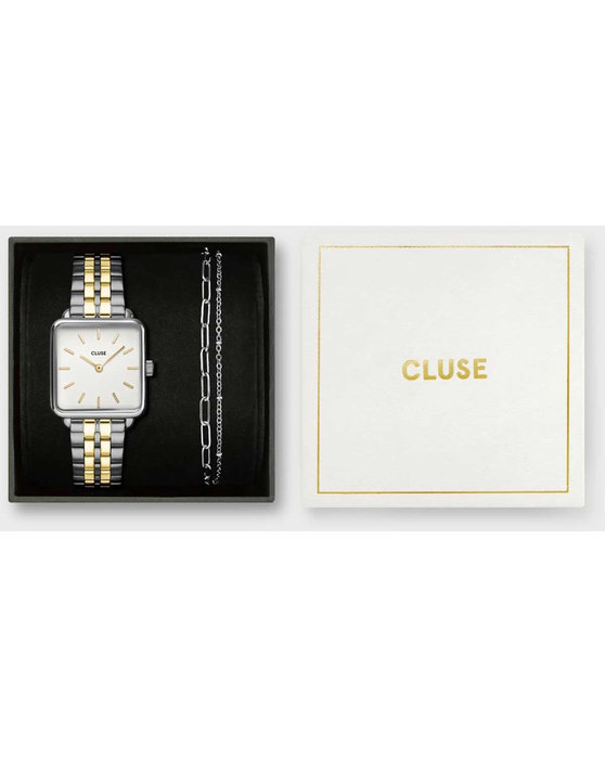 CLUSE La Tetragone Two Tone Stainless Steel Bracelet Gift Set