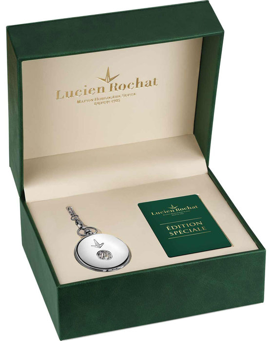 LUCIEN ROCHAT Heritage Automatic Stainless Steel Pocket Watch