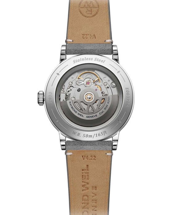 RAYMOND WEIL Millesime Automatic Grey Leather Strap