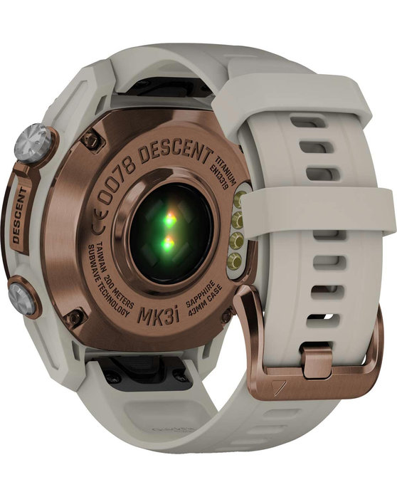 GARMIN Descent Mk3i Bronze PVD Titanium with French Grey Silicone Band