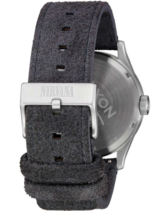 NIXON Nirvana Sentry Grey Leather Strap