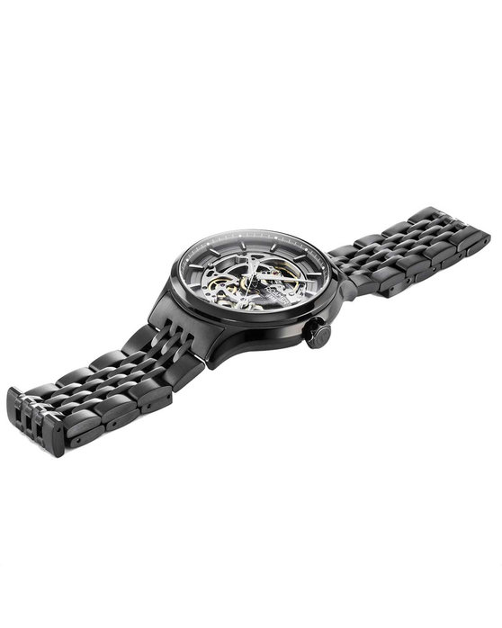 ROAMER Competence Skeleton Automatic Black Stainless Steel Bracelet