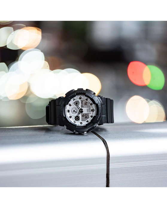 G-SHOCK Dual Time Chronograph Black Rubber Strap