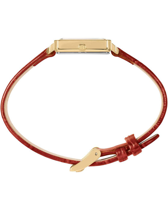 BREIL Carre Red Leather Strap