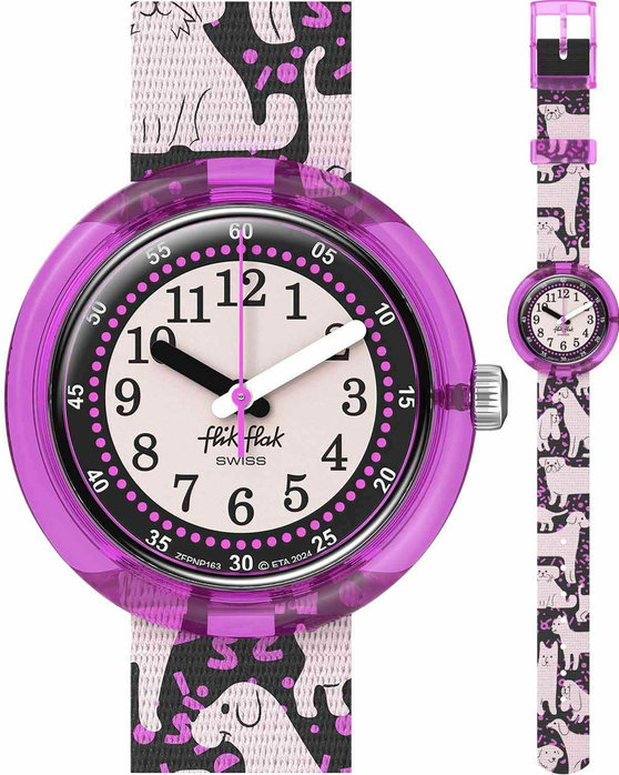 FLIK FLAK Woof Woof Time Multicolor Plastic Strap