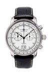 ZEPPELIN 100 YEARS Chrono Black Leather Strap