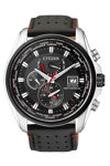 CITIZEN Radiocontrolled Black Leather Strap