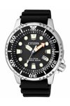 CITIZEN Eco-Drive Divers Black Rubber Strap