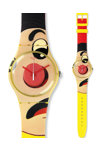 SWATCH Dangerous Lies Multicolor Rubber Strap