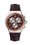 SWATCH Prisoner Chrono Brown Leather Strap