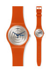 SWATCH Multi Bross Mens Orange Rubber Strap