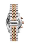 Michael KORS Lexington Chrono Τri Tone Stainless Steel Bracelet