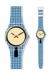 SWATCH Motie Motie Mens Blue Rubber Strap