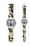 SWATCH Muuu Ladies Beige Fabric Strap