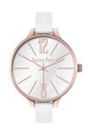 REINA FERE Rose WhITE Leather Strap