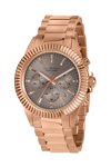 Jacques LEMANS La Passion Chrono Rose Gold Stainless Steel Bracelet