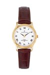 CERTUS Classic Ladies Gold Brown Leather Strap