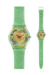 SWATCH Metallix Verdor Green Silicone Strap