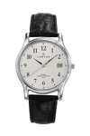 CERTUS Classic Mens Black Leather Strap