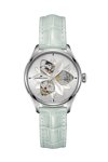 HAMILTON Jazzmaster Open Heart Lady Automatic Grey Leather Strap