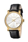 WENGER Urban Gold Black Leather Strap