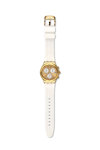 SWATCH Soukaina Chronograph White Silicone Strap