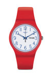 SWATCH Red Me Up Red Silicone Strap