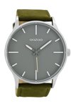 OOZOO Timepieces Green Leather Strap