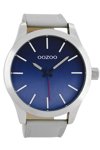 OOZOO Timepieces Grey Leather Strap