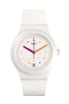 SWATCH Sistem Polka Automatic White Silicone Strap