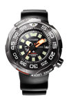 CITIZEN Promaster Eco-Drive Professional Titanium Divers Black Rubber Strap