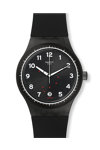 SWATCH Sistem 51 Gentleman Automatic Black Silicone Strap