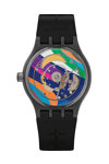 SWATCH Sistem 51 Gentleman Automatic Black Silicone Strap