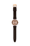 SWATCH Time To Swatch Elebrown Chronograph Brown Silicone Strap