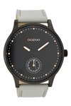 OOZOO Timepieces Grey Leather Strap