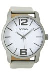 OOZOO Timepieces Grey Leather Strap