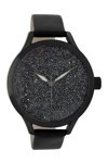 OOZOO Timepieces Black Leather Strap