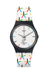 SWATCH Star Games Multicolor Silicone Strap