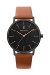 PIERRE LANNIER Classic Brown Leather Strap