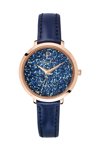 PIERRE LANNIER Elegance Cristal Swarovski Blue Leather Strap