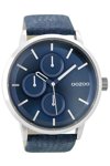 OOZOO Timepieces Blue Leather Strap