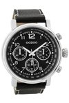 OOZOO Timepieces Black Leather Strap