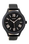 OOZOO Timepieces Black Leather Strap